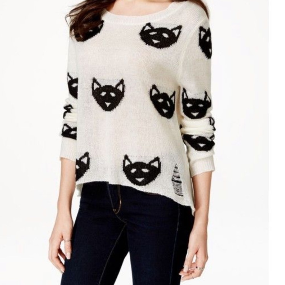 Material girl cat sweater